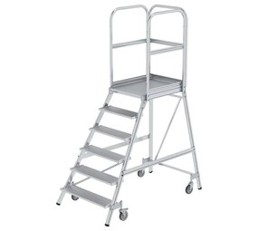 Munk Verrijdbare bordestrap, 6 treden Munk Verrijdbare bordestrap, 6 treden
