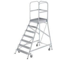 Munk Verrijdbare bordestrap, 7 treden Munk Verrijdbare bordestrap, 7 treden
