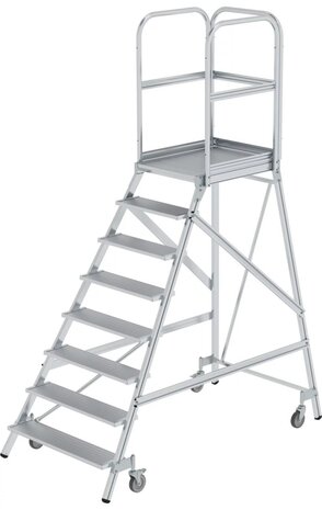 Munk Verrijdbare bordestrap, 8 treden Munk Verrijdbare bordestrap, 8 treden