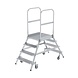 Munk Aluminium dubbele bordestrap, 2x4 treden Munk Aluminium dubbele bordestrap, 2x4 treden
