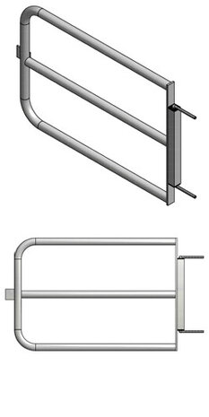 Munk Zelfsluitende deur voor kooiladder