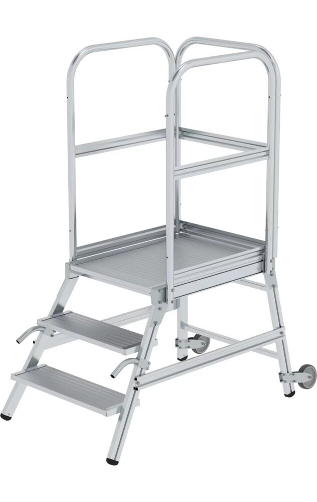 Munk Bordestrap met handgrepen, 3 treden Munk Bordestrap met handgrepen, 3 treden