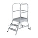 Roossien Bordestrap met handgrepen, 3 treden
