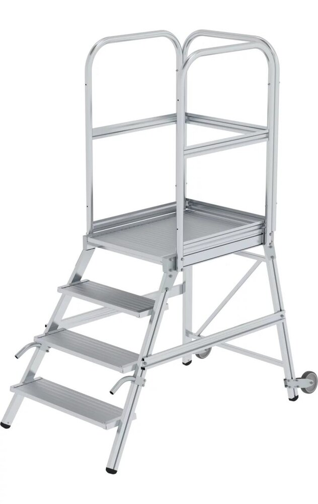 Roossien Bordestrap met handgrepen, 4 treden