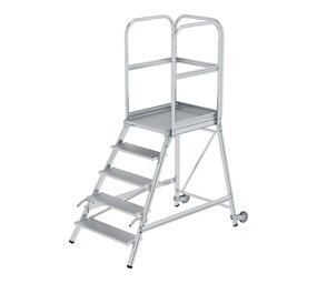 Roossien Bordestrap met handgrepen, 5 treden