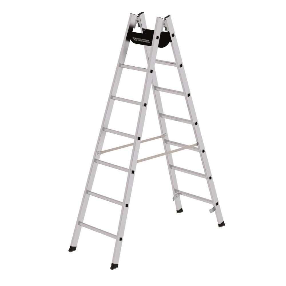 Roossien Aluminium dubbele ladder, 2x7 sporten Roossien Aluminium dubbele ladder, 2x7 sporten