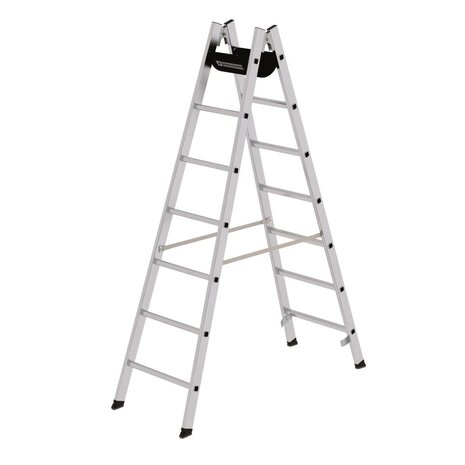 Roossien Aluminium dubbele ladder, 2x7 sporten Roossien Aluminium dubbele ladder, 2x7 sporten