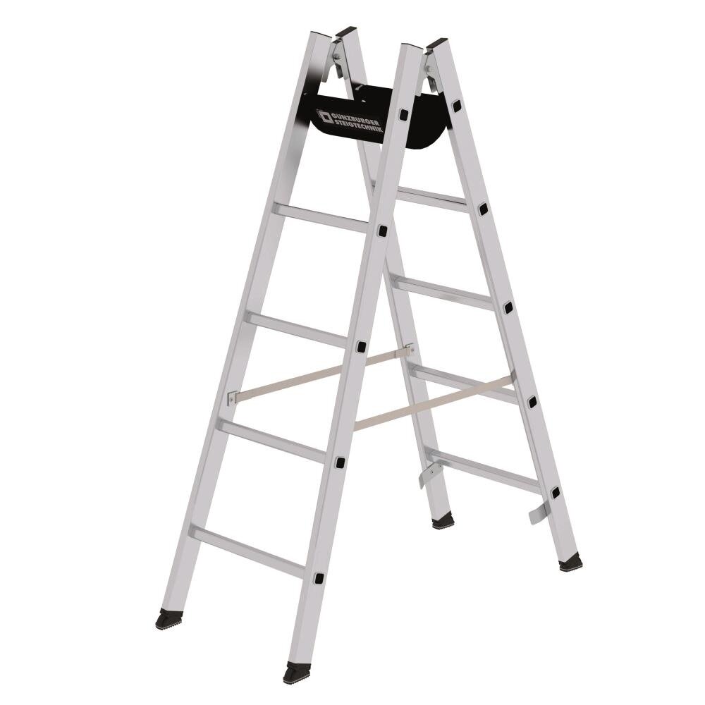 Munk Aluminium dubbele ladder, 2x5 sporten Munk Aluminium dubbele ladder, 2x5 sporten