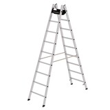 Roossien Aluminium dubbele ladder, 2x9 sporten