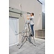 Roossien Aluminium dubbele ladder, 2x9 sporten