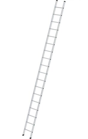Munk Aluminium enkele ladder, 18 sporten Munk Aluminium enkele ladder, 18 sporten
