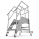 Roossien Aluminium verrijdbare bordestrap voor voedingsindustrie Roossien Aluminium verrijdbare bordestrap voor voedingsindustrie