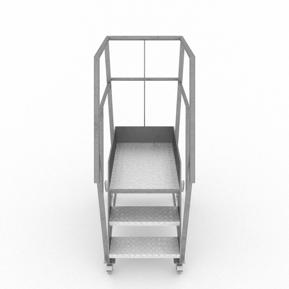 Roossien Aluminium verrijdbare bordestrap voor voedingsindustrie Roossien Aluminium verrijdbare bordestrap voor voedingsindustrie