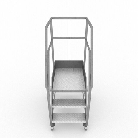 Roossien Aluminium verrijdbare bordestrap voor voedingsindustrie Roossien Aluminium verrijdbare bordestrap voor voedingsindustrie