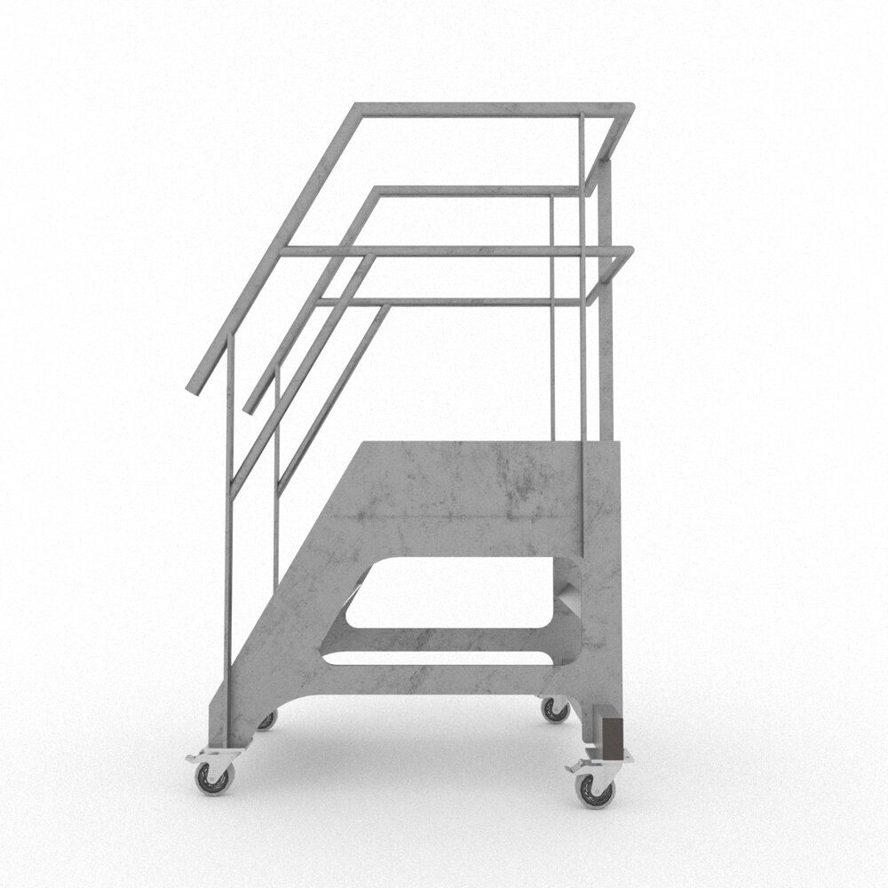 Roossien Aluminium verrijdbare bordestrap voor voedingsindustrie Roossien Aluminium verrijdbare bordestrap voor voedingsindustrie