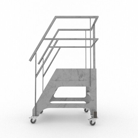 Roossien Aluminium verrijdbare bordestrap voor voedingsindustrie Roossien Aluminium verrijdbare bordestrap voor voedingsindustrie