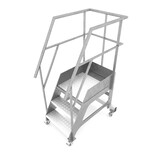Roossien Aluminium verrijdbare bordestrap voor voedingsindustrie Roossien Aluminium verrijdbare bordestrap voor voedingsindustrie