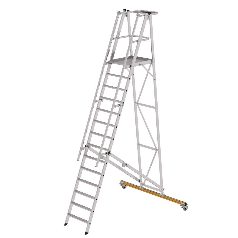 Munk Platformtrap 14 treden, vouwbaar, verrijdbaar