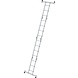 Roossien 4-delige aluminium vouwladder, 2x3+2x4, met stabilisatiebalk