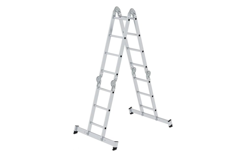 Multifunctionele vouwladder, 2x3+2x4 sporten