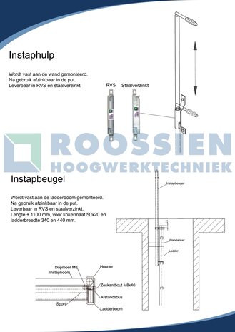 Munk Insteekhuls voor instaphulp, RVS