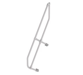 Munk Tweede leuning voor aluminium vaste trap 60°, 5 treden