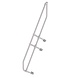 Munk Tweede leuning voor aluminium vaste trap 60°, 6 treden Munk Tweede leuning voor aluminium vaste trap 60°, 6 treden
