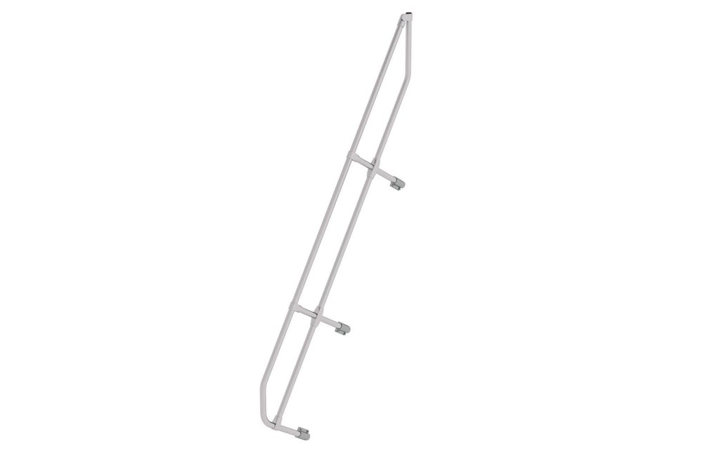 Tweede leuning voor aluminium vaste trap 60°, 9 treden