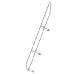 Roossien Tweede leuning voor aluminium vaste trap 60°, 9 treden