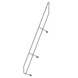 Munk Tweede leuning voor aluminium vaste trap 60°, 9 treden Munk Tweede leuning voor aluminium vaste trap 60°, 9 treden