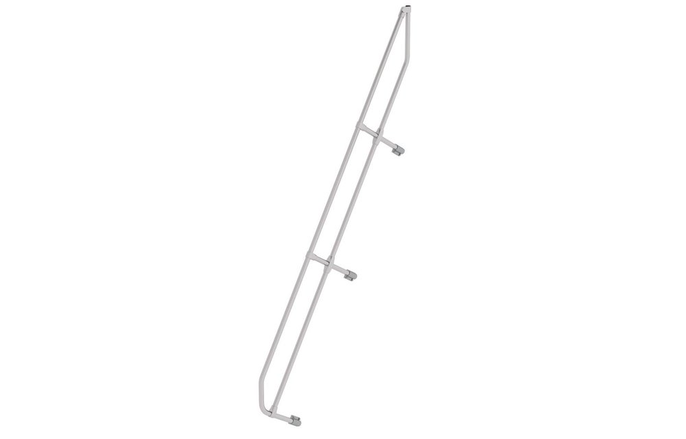 Tweede leuning voor aluminium vaste trap 60°, 11 treden