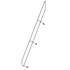 Tweede leuning voor aluminium vaste trap 60°, 11 treden Tweede leuning voor aluminium vaste trap 60°, 11 treden