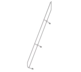 Munk Tweede leuning voor aluminium vaste trap 60°, 12 treden Munk Tweede leuning voor aluminium vaste trap 60°, 12 treden