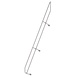 Munk Tweede leuning voor aluminium vaste trap 60°, 12 treden Munk Tweede leuning voor aluminium vaste trap 60°, 12 treden