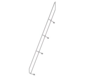 Munk Tweede leuning voor aluminium vaste trap 60°, 14 treden Munk Tweede leuning voor aluminium vaste trap 60°, 14 treden