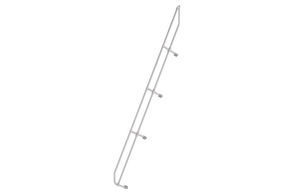 Tweede leuning voor aluminium vaste trap 60°, 15 treden