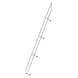 Munk Tweede leuning voor aluminium vaste trap 60°, 16 treden Munk Tweede leuning voor aluminium vaste trap 60°, 16 treden