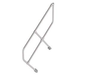 Roossien Tweede leuning voor aluminium vaste trap 45°, 4 treden