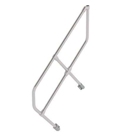 Munk Tweede leuning voor aluminium vaste trap 45°, 4 treden Munk Tweede leuning voor aluminium vaste trap 45°, 4 treden