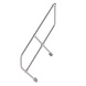 Munk Tweede leuning voor aluminium vaste trap 45°, 4 treden Munk Tweede leuning voor aluminium vaste trap 45°, 4 treden