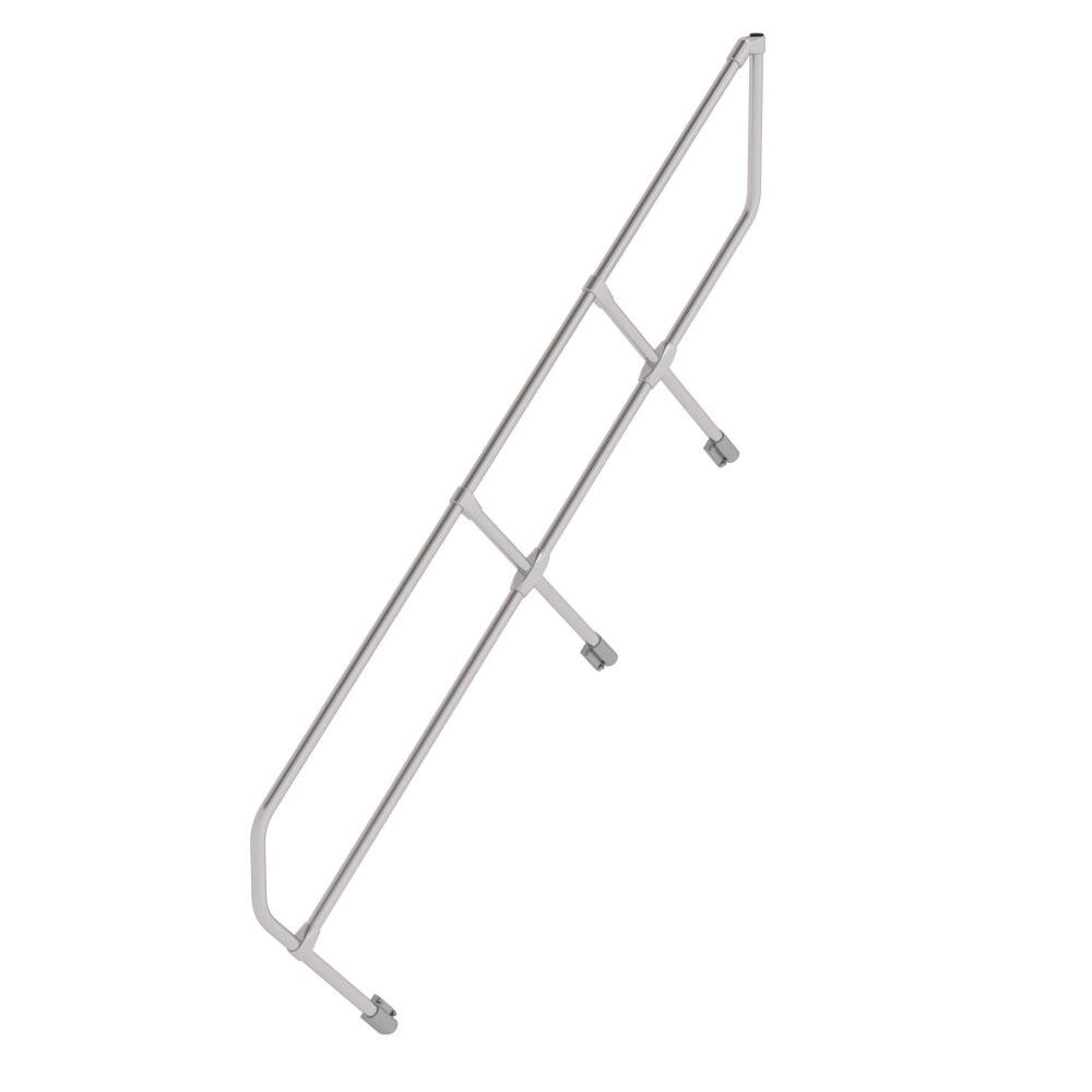 Roossien Tweede leuning voor aluminium vaste trap 45°, 8 treden