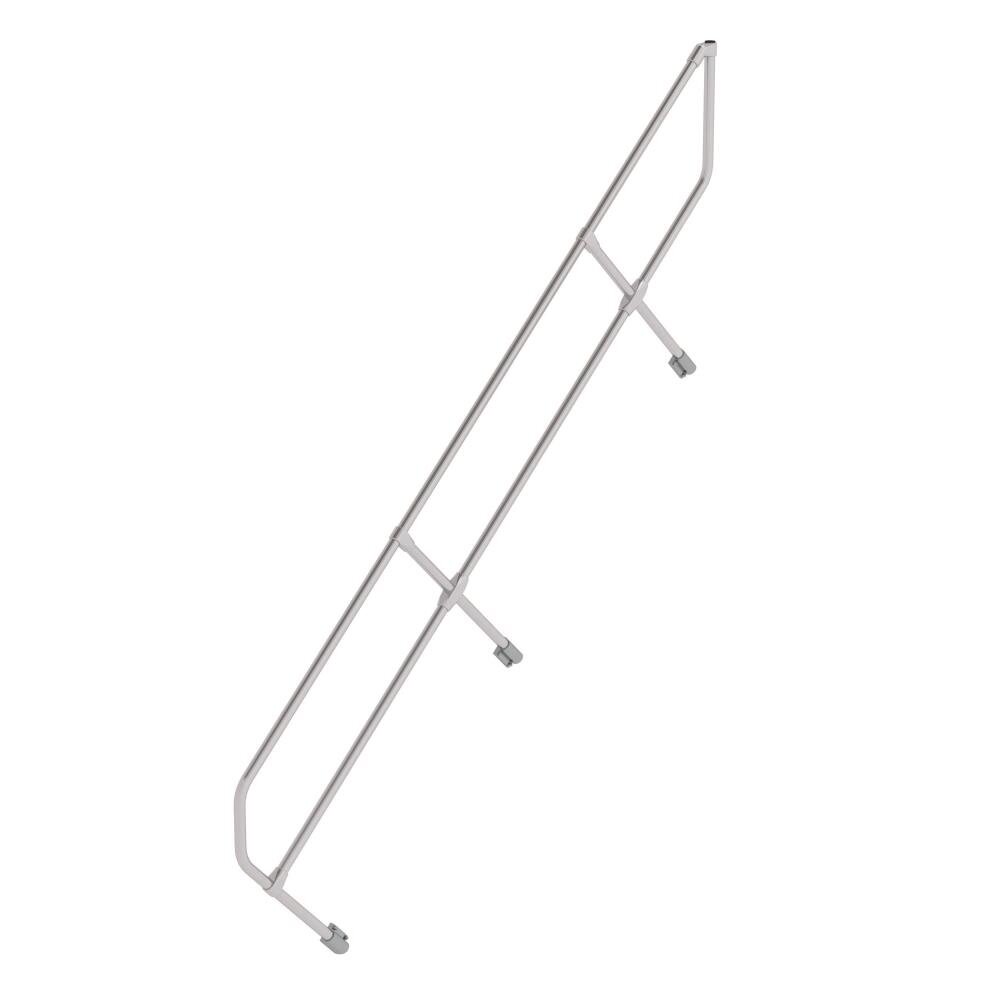 Roossien Tweede leuning voor aluminium vaste trap 45°, 10 treden