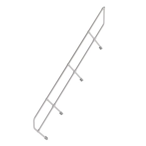 Munk Tweede leuning voor aluminium vaste trap 45°, 12 treden Munk Tweede leuning voor aluminium vaste trap 45°, 12 treden