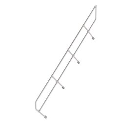 Munk Tweede leuning voor aluminium vaste trap 45°, 13 treden