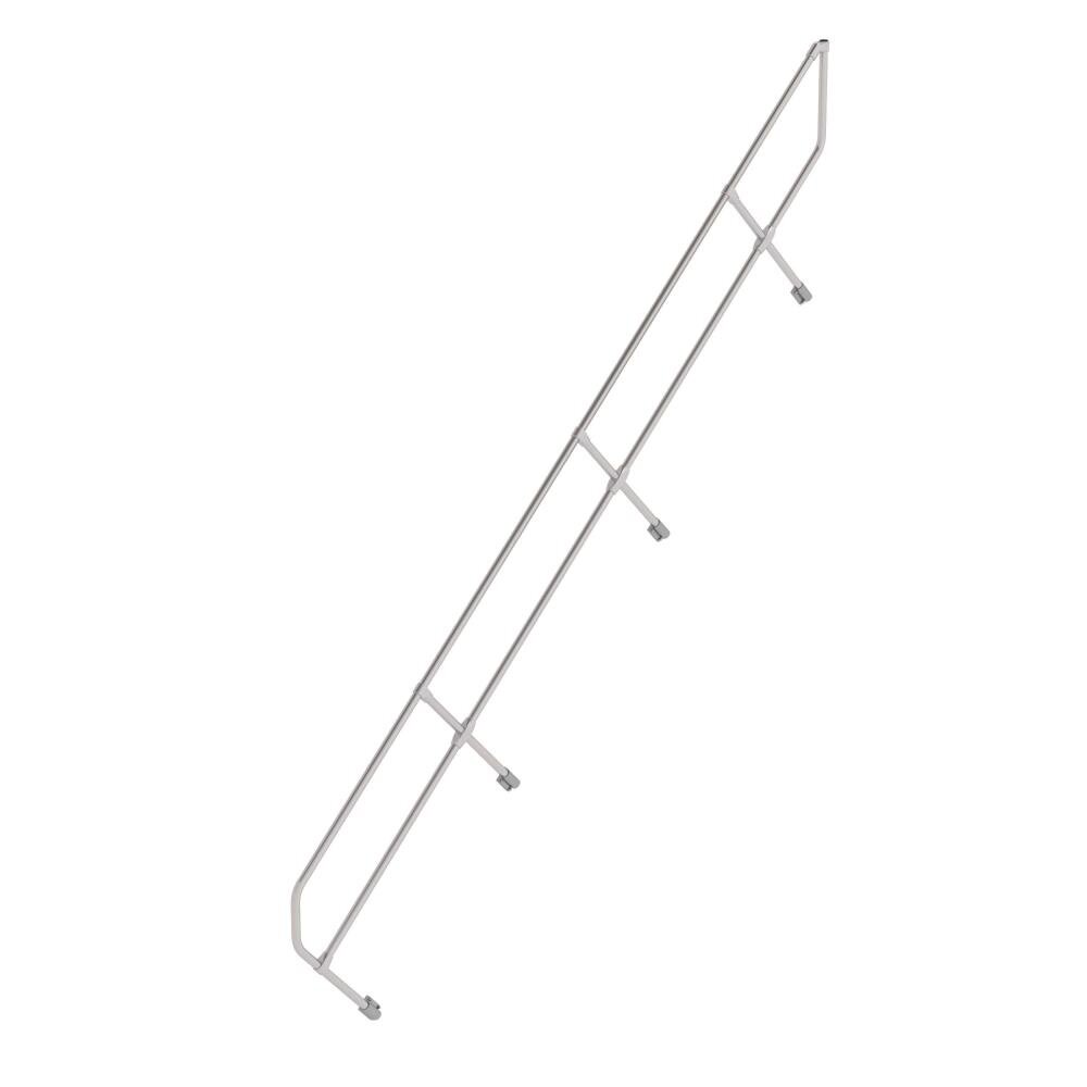 Roossien Tweede leuning voor aluminium vaste trap 45°, 15 treden