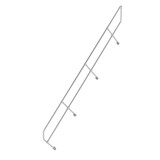 Munk Tweede leuning voor aluminium vaste trap 45°, 15 treden