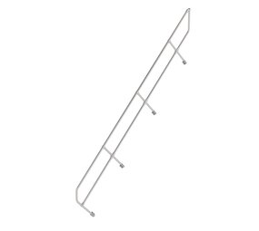 Munk Tweede leuning voor aluminium vaste trap 45°, 15 treden Munk Tweede leuning voor aluminium vaste trap 45°, 15 treden