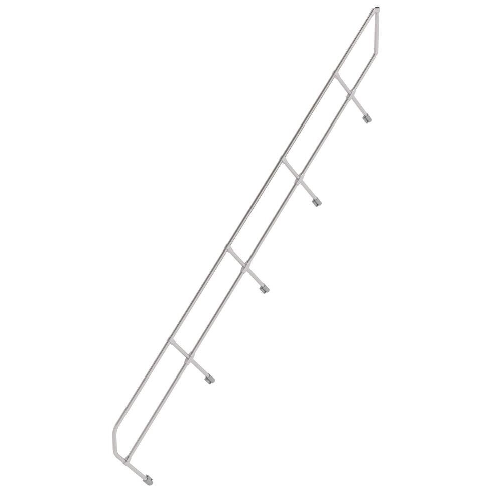 Roossien Tweede leuning voor aluminium vaste trap 45°, 17 treden