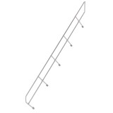 Munk Tweede leuning voor aluminium vaste trap 45°, 17 treden