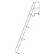 Munk Tweede leuning voor aluminium vaste trap met platform 60°, 15 treden Munk Tweede leuning voor aluminium vaste trap met platform 60°, 15 treden